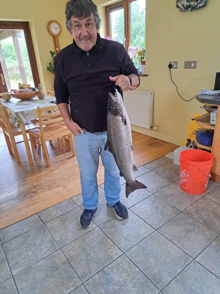 Fish for Jean Michel. Approx 12lbs, caught on the 22nd of June